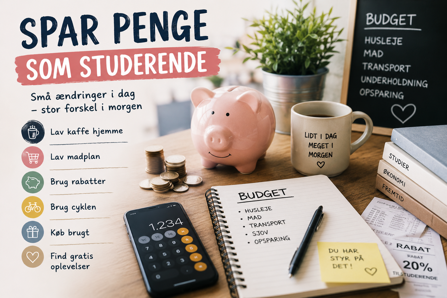 spar penge som studrende